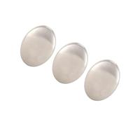 Barre de Savon en Acier Inoxydable, Barre de Savon en Métal, Gadget de Cuisine de Lavage à la Main des Odeurs pour Enlever L'odeur D'oignon à L'ail de Poisson (3PCS)