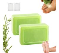 Barre De Savon Loravey Relief, Savon À L'huile D'arbre À Thé Loravey, Savons Naturels Pour Les Pieds Et Le Corps Pour Une Peau Saine, Savons Nettoyants, Pour Marcher Pieds Nus Avec Fierté (2 pièces)