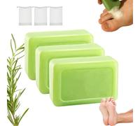 Barre De Savon Loravey Relief, Savon À L'huile D'arbre À Thé Loravey, Savons Naturels Pour Les Pieds Et Le Corps Pour Une Peau Saine, Savons Nettoyants, Pour Marcher Pieds Nus Avec Fierté (3 pièces)