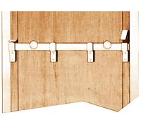 Barre de securité à boutons 1,2m - HERCULE - 4441