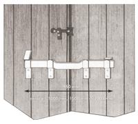 Barre de sécurité à poignée acier bichromaté longueur 460mm + supports - HERCULE - 4420