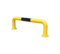 Barre de sécurité anti-collision en forme de U, poteau de signalisation, avec bandes bicolores, adaptée aux terrains et aux ateliers industriels(80x30cm-2mm)