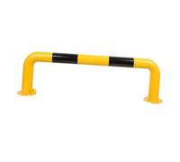 Barre de sécurité Anti-Collision en U, Colonne d'avertissement d'isolation de pieux de stationnement en Tube d'acier, Structure Stable, adaptée aux garages et parkings(1500x300x1.5mm)