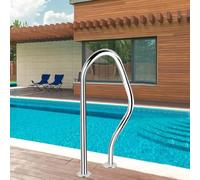 Barre de sécurité antidérapante en acier inoxydable 304 pour marches de piscine creusée Entrée/sortie Kit d'installation complet inclus