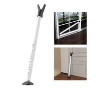 Barre de sécurité de porte, butoir de porte robuste anti-effraction, réglable, pour porte coulissante, barre de sécurité pour terrasse, fenêtre, porte d'entrée, appartement, maison, chambre d'hôtel