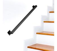 Barre de sécurité en métal pour escaliers intérieurs, montage mural, garde-corps sans barrière pour escaliers, terrasses et patios (500 cm) - Durable et sécurisé