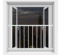 Barre de Sécurité for Fenêtre, Fenêtre Garde Barres, Barres de Sécurité for Portes et Fenêtres, Barreaux de Fenêtre, Garde-Corps de Fenêtre for Enfants et Animaux de Compagnie