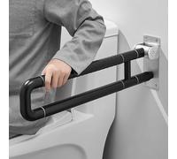 Barre de sécurité pliable pour salle de bain - Poignée de support antidérapante pour l'accès aux toilettes et à la douche, parfaite pour les personnes âgées, les handicapés et la prévention des chutes
