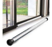 Barre de sécurité pour fenêtres Verrou de sécurité anti-effraction pour portes coulissantes Barre de verrouillage réglable Barre de sécurité pour fenêtres (Blanc, 1 pièce)