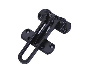 Barre de sécurité pour porte battante, Fermoir de protection for porte avant, 1 pièce, serrure à barre pivotante renforcée en alliage de Zinc, boucle antivol