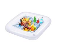 Barre de Service Gonflable - Buffet de Service de Glace, glacière Flottante pour Servir la Salade - Plateau à Boissons, gonflage/dégonflage Rapide, récipient de Nourriture pour Les