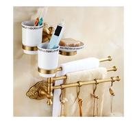 Barre de Serviette Swing extérieur en Laiton pour salles de Bains, Porte-Serviette de Bain Murale Vintage, Porte-Serviette à Main de Style européen Barre de Serviette Pliante
