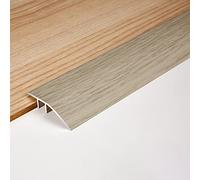 Barre de Seuil 95 105 115 125 135 145 155 165 Cm Bande De Transition De Plancher Réducteur De Seuil Pour Les Portes, Stratifié Au Bois, Tapis À Carrelage, Garniture De Bordure De Tapis, Aluminium ( Co