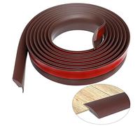 Barre de seuil adhesif seuil de porte en vinyle profil de transition pour sol et moquette bande de transition pour moquette compensation de hauteur inférieure à 5mm (6m, brun café)