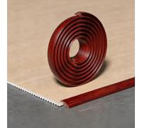 Barre de Seuil Adhesive en PVC, Profilé de Transition pour Moquette, Rattrapage de Niveau pour Hauteur Inférieure À 10mm Rampe de Seuil Bandes de Transition(Red Oak Grain,12mm x 1m/3.3ft)