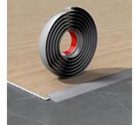 Barre de Seuil Adhesive en PVC, Profilé de Transition pour Moquette, Rattrapage de Niveau pour Hauteur Inférieure À 10mm Rampe de Seuil Bandes de Transition(Gray,5mm x 2m/6.56ft)