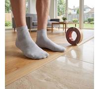 Barre De Seuil Adhesive En T 5x100-1000cm Profil De Transition Seuil En PVC，Seuil De Porte Flexible Bande De Transition Pour Espaces Entre Les Carreaux(Beige,W5xL900cm)