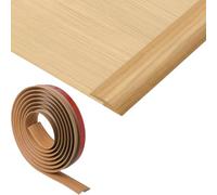 Barre de Seuil Adhesive PVC, Profil de Transition pour Seuil de Porte, Rattrapage de Niveau Jusqu'à 10mm, Bande de Transition de Sol, Autocollant(Yellow Oak Grain,5mm x 3.3ft)