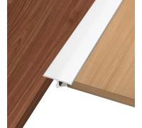 Barre de Seuil Aluminium, 3pcs 900X20 mm Seuil de Porte pour seuil et Barre de séparation biseautée Reliant l'espace de Plancher de carrelage stratifié (Blanc)
