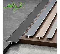 Barre De Seuil Aluminium Anti-dérapage, Profilé De Transition Sol/Rattrapage Niveau Sol - 90cm×3 Or Mat Durable Résistant À La Corrosion For Cuisine Salon Sol Irrégulier(Champagne,3pcs*90 * 2cm)