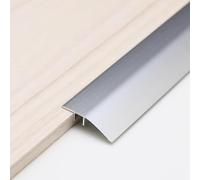 Barre De Seuil Aluminium Bande De Seuil De Porte De Sol, Noire Argent Bordure De Sol Bande Transition, Imperméable Profil Rail De Transition Plate Pour Écarts De Sol Irréguliers, Avec Adhésif