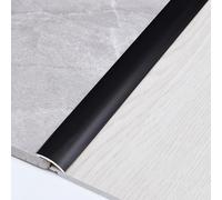 Barre De Seuil Aluminium Bande Séparation Garniture De Bord Multifonctionnelle Pour Joints Sol Stratifiés Transition Sol En Vinyle L90cm(Noir)