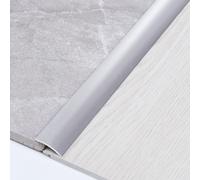 Barre De Seuil Aluminium Bande Séparation Garniture De Bord Multifonctionnelle Pour Joints Sol Stratifiés Transition Sol En Vinyle L90cm(Argent)