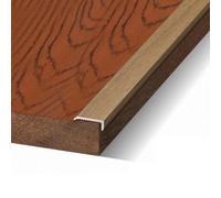 Barre de Seuil Aluminium Profilé de Transition de Sol en Forme de L Idéal pour Carrelage, Bois et Stratifié Seuil de Porte Intérieur pour Protection des Bords et Joints(Light color,20mmx7.5mmx0.9m)