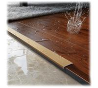 Barre de Seuil Aluminium Profilé de Transition de Sol en Forme de L Idéal pour Carrelage, Bois et Stratifié Seuil de Porte Intérieur pour Protection des Bords et Joints(Light Oak,20mmx7.5mmx0.9m)