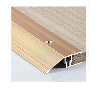 Barre De Seuil Aluminium Rattrapage De Niveau, Bandes De Transition De Sol, L90cm Avec Base, 1 Pièce(Gold,4.3x90cm)