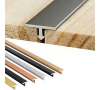 Barre De Seuil Autoadhésive, 3 PCS 90cm Profilé De Transition, Barres De Transition En Aluminium, Profilé En T Pour Couvrir Les Espaces Entre Les Sols En Bois(Gray,W:1.2cm)