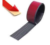 Barre de Seuil Bande de Transition Autocollante Entre Moquette et Carrelage en PVC, Seuil de Porte Souple pour Combler Les Interstices, Cache-joint(Style F,5m/16.4ft)