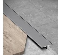 Barre de Seuil Bande de Transition de Porte en Forme de T， Écart de Plancher de Tuile Couvrant Les Bandes de Jonction, Tapis Aux Bandes de Garniture de Bord de Porte, Imperméable et Facile à Nettoyer