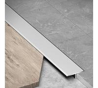 Barre de Seuil Bande de Transition de Porte en Forme de T， Écart de Plancher de Tuile Couvrant Les Bandes de Jonction, Tapis Aux Bandes de Garniture de Bord de Porte, Imperméable et Facile à Nettoyer