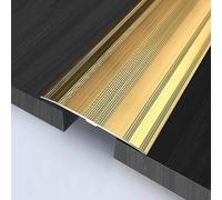 Barre de Seuil Bande de Transition de Seuil de 6 Cm (2 3/8") de Large, Garniture de Connecteur de Moquette à Carrelage, Réducteur de Rampe de Porte Antidérapante Extérieure, Alliage D'aluminium (Colo