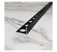 barre de seuil Bande de transition en forme de L Bordure de plancher, Couvre-joint pour parquet stratifié, bandes de recouvrement extra longues, peut être coupé ( Color : Black , Size : Length 100cm/3