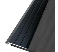 Barre De Seuil, Bande de Transition Rattrapage De Niveau, Adhesive Transition de Seuil, pour Moquette Vinyle/Carrelage/Bois/Stratifié(Black,270cm(3 * 90cm))