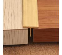 Barre de Seuil Bande Transition Laiton Fin Entre Bois Carrelage, Profilé T Couvrir Les Joints Sol, Barre Séparation Bordure Porte, Bandes Décoratives 5 6 8 10 12 15 20mm(Wide-12mm (0.47"))