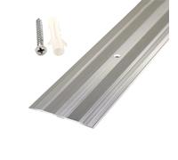 Barre de Seuil Barre de Jonction à Larges Coutures pour Portes avec Clous à Vis, Bandes de Transition en Aluminium pour Tapis, Bande de Séparation Plate en Métal pour Sol Stratifié/Vinyle/Carrelage (