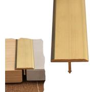 Barre de Seuil Barre Transition Laiton Sols Profilé T - Barres Jonction Extra-fines Transition Bois-carrelage, Barre Séparation/Profilé Finition, Seuils Porte(Wide-19mm (0.75"))