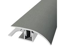 Barre de seuil + Base différence Niveau Aluminium Coloris (07) brossé Long 90 cm larg 3,9cm Ht 1,4cm