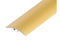 Barre de seuil - CEZAR - Aluminium Doré - 37 x 930 mm - Fixation invisible - Différence de niveau 14 mm