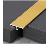 Barre De Seuil De 300cm, T En Aluminium Et Bande De Seuil De Transition De Sol Pour Seuil De Porte Et Jonction Des Espaces De Revêtement De Sol De Planches Stratifiées Et De Carreaux (3x1 M)(Color:Gol
