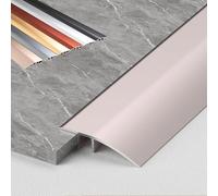 Barre de seuil de porte en aluminium for planchers, rampes d'accès, carrelage, lames de stratifié, comble les différences de hauteur entre 1 et 3,5 cm, 2 unités(Purple Gold,10cm(W))