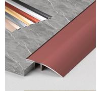 Barre de seuil de porte en aluminium for planchers, rampes d'accès, carrelage, lames de stratifié, comble les différences de hauteur entre 1 et 3,5 cm, 2 unités(Rose Gold,10cm(W))