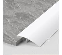 Barre de seuil de porte extra large en aluminium de 10 cm, rampe d'accès for portes stratifiées.(Diamond White,7cm(W))