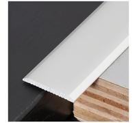 Barre de seuil en aluminium, 3 Pièces × 90cm, bande de transition de sol, Profilé de transition épais pour Carrelage/Stratifié/Porte, Facile À Installer(White,6cm*90cm (3Pcs))