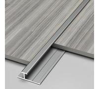 Barre De Seuil En Aluminium De 100cm, Lot De 3 Bandes De Transition Pour Joints De Sol Stratifié Et Transitions De Portes(Gray,6.5mm)