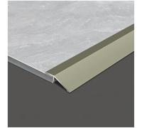 Barre de Seuil en Aluminium, Rampe de Seuil de bord, barre de recouvrement 3,5cm De Large, Finition pour Moquette Et Sol, Bois sur Carrelage(Champagne,35mm x 0.9m)