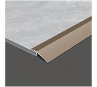 Barre de Seuil en Aluminium, Rampe de Seuil de bord, barre de recouvrement 3,5cm De Large, Finition pour Moquette Et Sol, Bois sur Carrelage(Taupe,35mm x 0.9m)